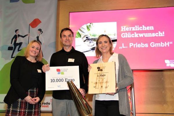 Der zweite Platz geht an L. Priebs GmbH (Haltern am See)