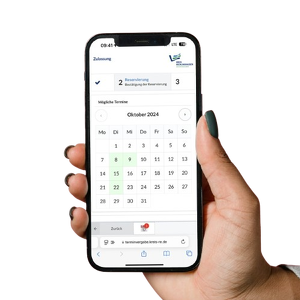 Link zur Seite: Vor Ort Terminbuchung